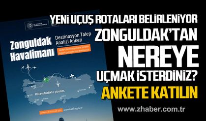 Zonguldak Havalimanı’nda yeni uçuş rotaları belirleniyor. Siz nereye uçmak isterdiniz?