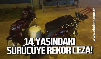 Çaycuma’da 14 Yaşındaki sürücüye rekor ceza
