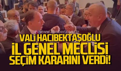Vali Osman Hacıbektaşoğlu il genel meclisi seçim sonucunu onayladı
