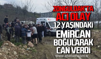 Zonguldak'ta acı olay. 12 yaşındaki Emircan Karaman boğularak can verdi.