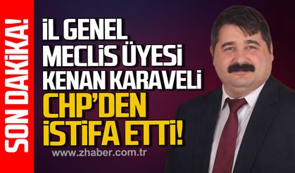 Zonguldak İl Genel Meclisi üyesi Kenan Karaveli CHP'den istifa etti