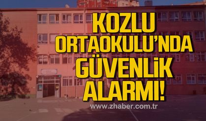 Kozlu Ortaokulu'nda güvenlik alarmı