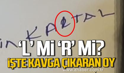 ‘L’ mi ‘R’ mi? İl Genel Meclisi'nde işte kavga çıkaran oy.