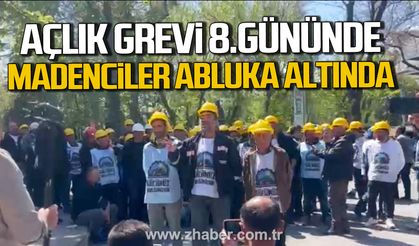Açlık grevinde 8. gün. Madenciler abluka altında.