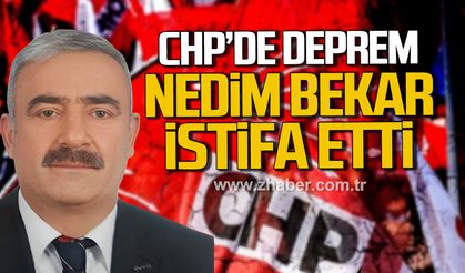 CHP'de deprem. Nedim Bekar partisinden istifa etti.