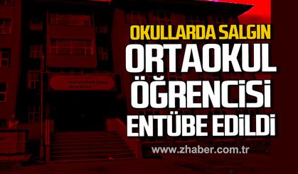 Zonguldak'ta okulda salgın. Ortaokul öğrencisi entübe edildi.