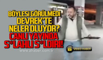 Böylesi görülmedi Devrek'te neler oluyor? Canlı yayında silahlı saldırı