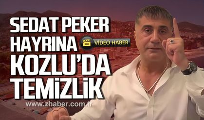 Kozlu'da Sedat Peker hayrına temizlik