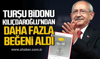 Turşu bidonu Kemal Kılıçdaroğlu’ndan daha fazla beğeni aldı.