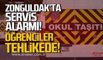 Zonguldak'ta servis alarmı. Öğrenciler tehlikede