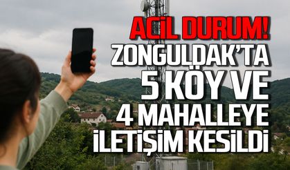 Zonguldak’ta 5 Köy ve 4 Mahalleye iletişim kesildi