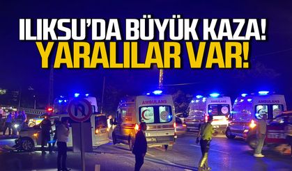 Ilıksu'da büyük kaza... Çok sayıda yaralı var