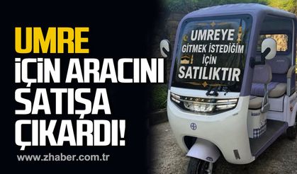 Bartın’da Umre için aracını satışa çıkardı