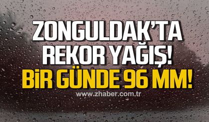 Zonguldak’ta 24 saatte rekor yağış: Sokaklar göle döndü