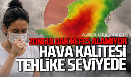 Zonguldak nefes alamıyor. Hava kalitesi tehlikeli seviyede.