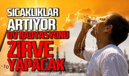 Sıcaklıklar artıyor. UV rasyasyonu zirve yapacak.
