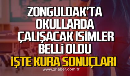 Zonguldak'ta TYP kapsamında okullarda çalışacak isimler belli oldu! İşte kura sonuçları...