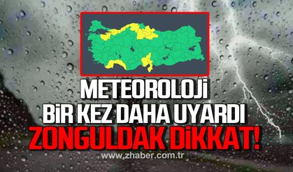 Meteoroloji’den Zonguldak için bir uyarı daha