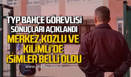 TYP bahçe görevlisi sonuçları belli oldu