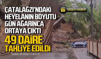 Zonguldak'ta heyelanın boyutu gün ağarınca ortaya çıktı: 49 daire tahliye edildi