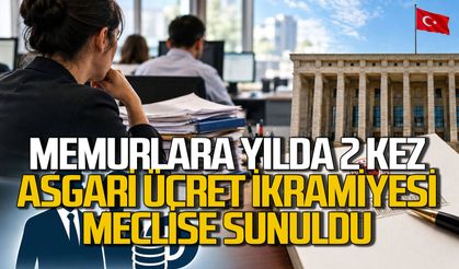Memurlara yılda 2 kez asgari ücret ikramiyesi! Teklif Meclis'te
