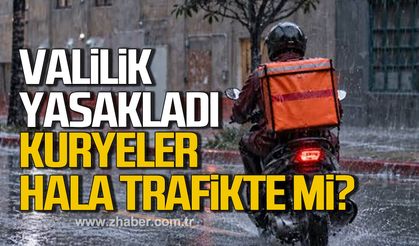 Valilik yasakladı! Kuryeler hala trafikte mi?