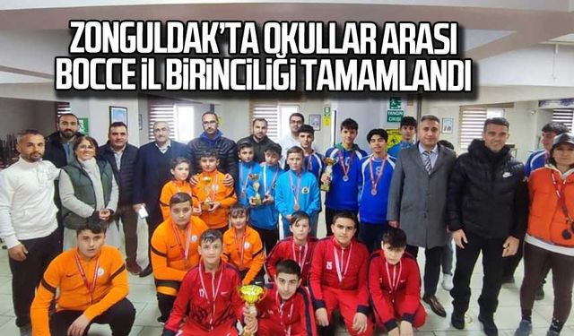 Zonguldak’ta okullar arası Bocce il birinciliği tamamlandı