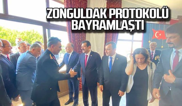 Zonguldak protokolü bayramlaştı!