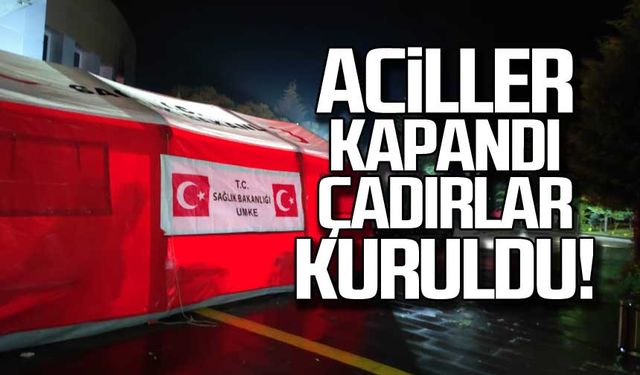 Aciller kapandı çadırlar kuruldu!