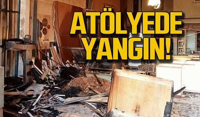 Atölyede yangın!