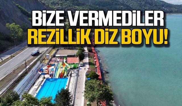 Bize vermediler, rezillik diz boyu!