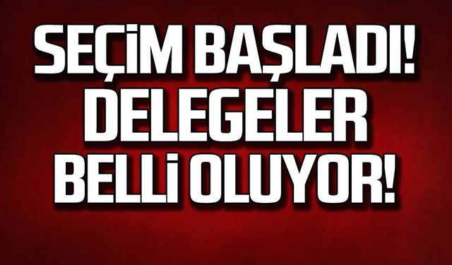 CHP Çaycuma'da seçim başladı! Delegeler belli oluyor!