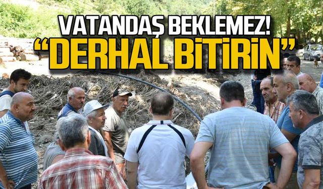 Vali Tutulmaz'dan kesin talimat! "Bir an önce bitecek"