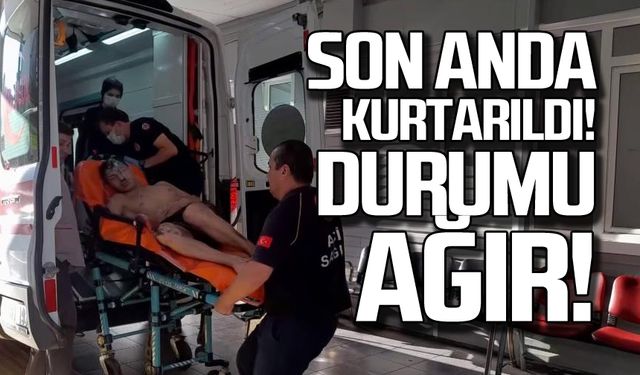 Son anda kurtarıldı... Durumu ağır!