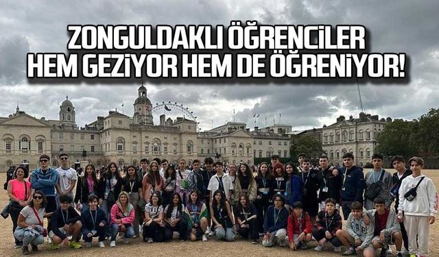 Zonguldaklı öğrenciler hem geziyor hem de öğreniyor!