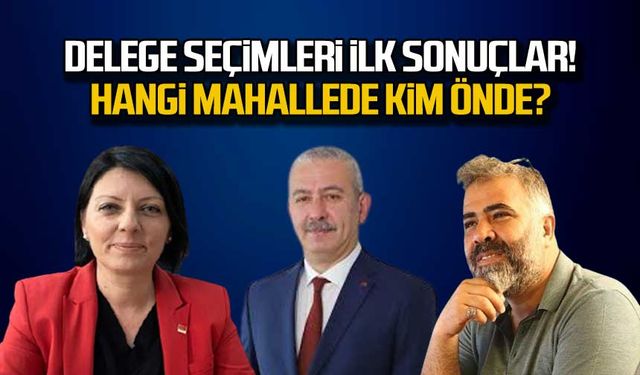 Delege seçimleri ilk sonuçlar. Hangi mahallede kim önde?