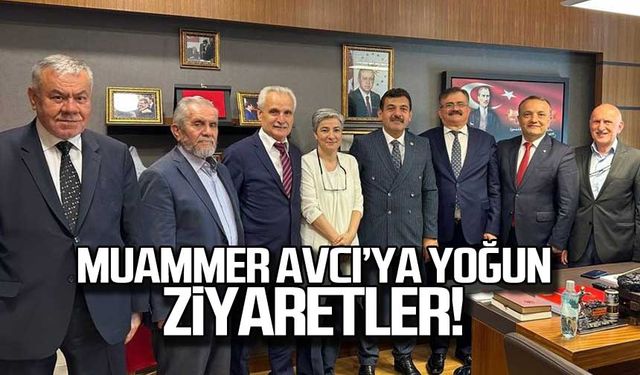 Muammer Avcı'ya yoğun ziyaretler!