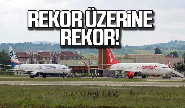 Zonguldak Havalimanı rekor üzerine rekor kırıyor!