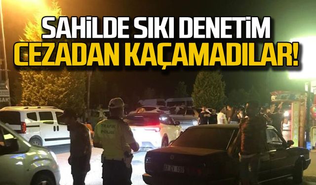 Sahilde sıkı denetim! Cezadan kaçamadılar!