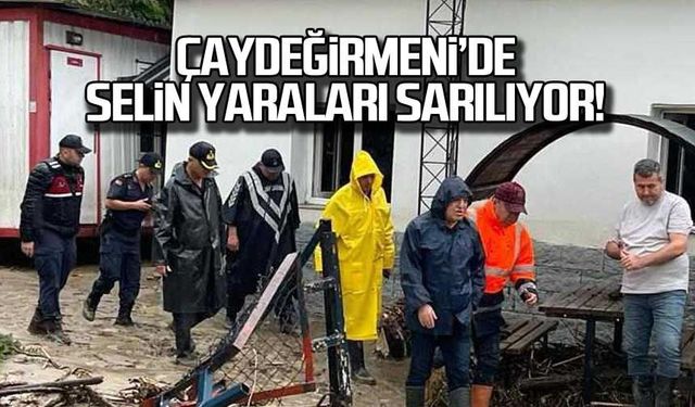 Çaydeğirmeni'de selin yaraları sarılıyor!