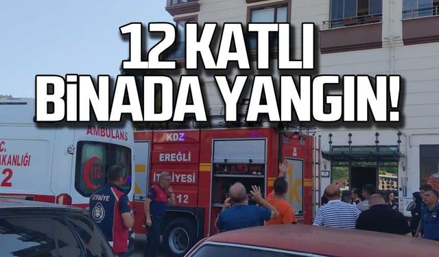 12 katlı binada yangın!