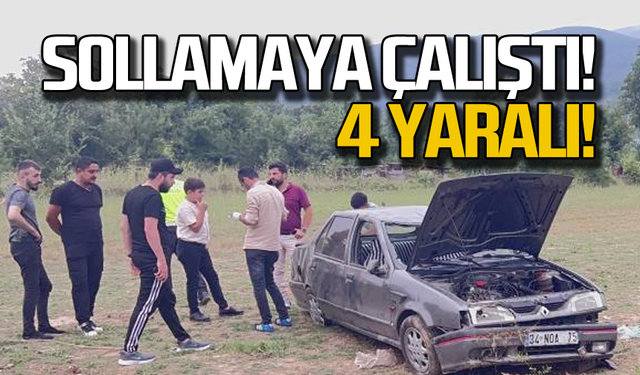 Sollamaya çalıştı! 4 yaralı!