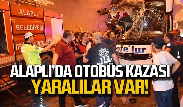 Alaplı'da otobüs kazası! Yaralılar var!