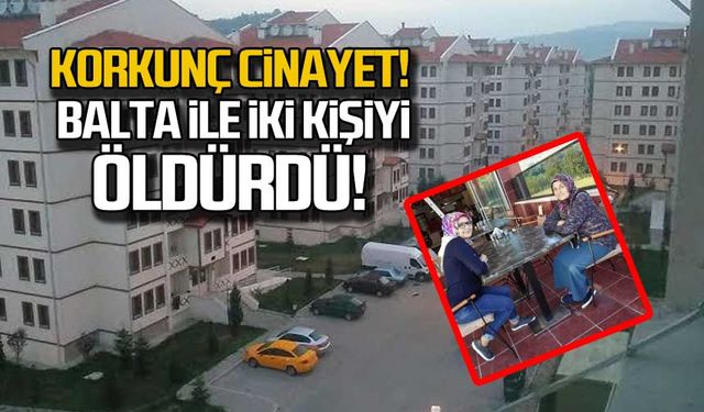 Korkunç cinayet. Balta ile iki kişiyi öldürdü!