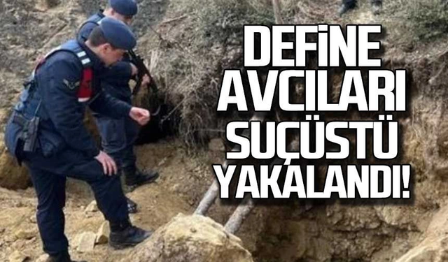 Define avcıları suç üstü yakalandı!