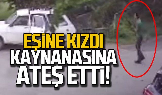 Eşine kızdı kayınvalidesine ateş etti!