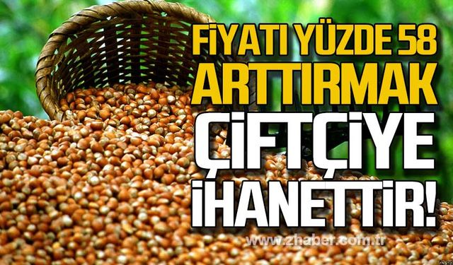 Fiyatı yüzde 58 arttırmak çiftçiye ihanettir!