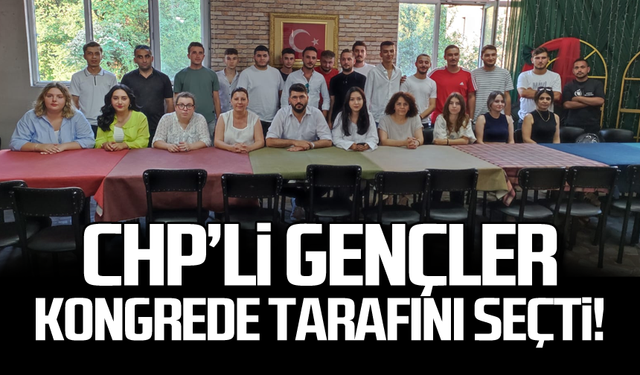 CHP'li gençler kongrede tarafını seçti!