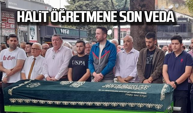 Halit öğretmene son veda!