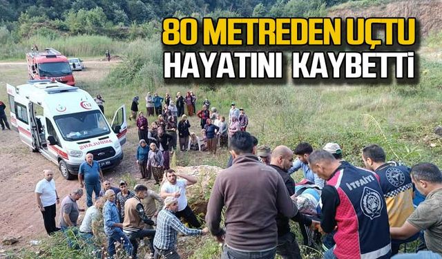 80 metreden uçtu Halit Sevim  hayatını kaybetti!